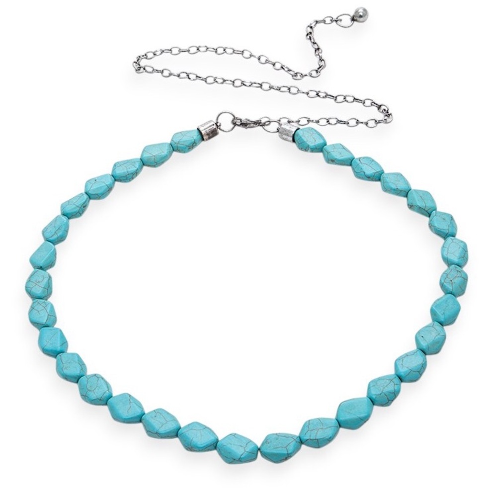 Turquoise Beaded Chain Statement Belt - Picture 2 of 4